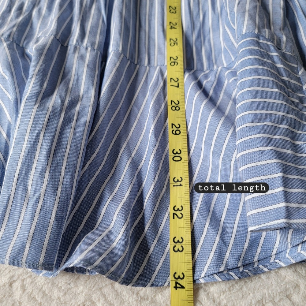 NWT TUCKERNUCK Blue Stripe Callahan Shirt Dress Size Medium Cotton Blend - Picture 12 of 14